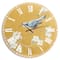 Designart 'Gold Bird On Blossoms Ii Traditional Wall Clock